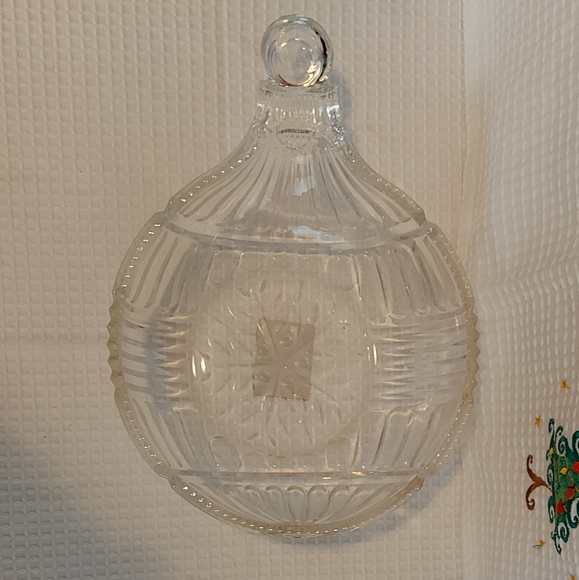 NWT Robert Stanley Home Collection Silver Snowflake Clear Crystal Ornament Bowl - Picture 4 of 9